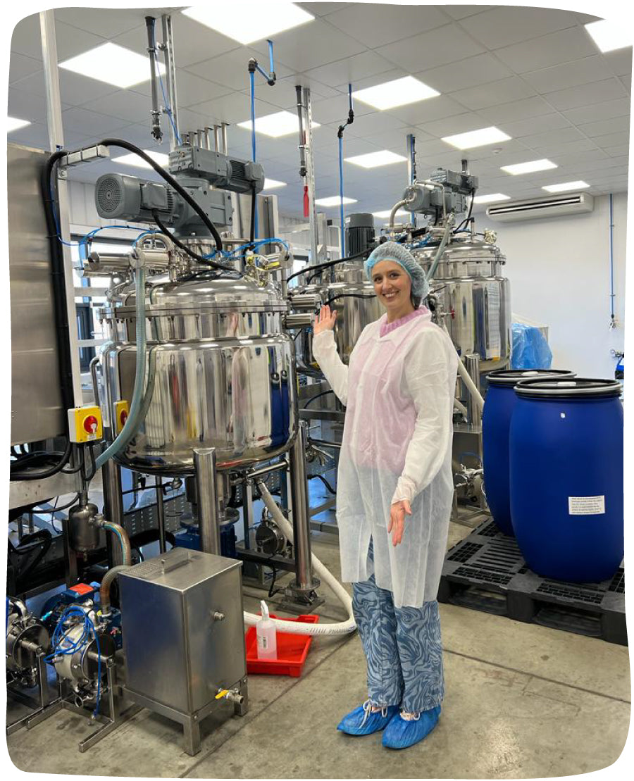 My Skin Feels Founder Danielle Clementina Close making natural vegan skincare products