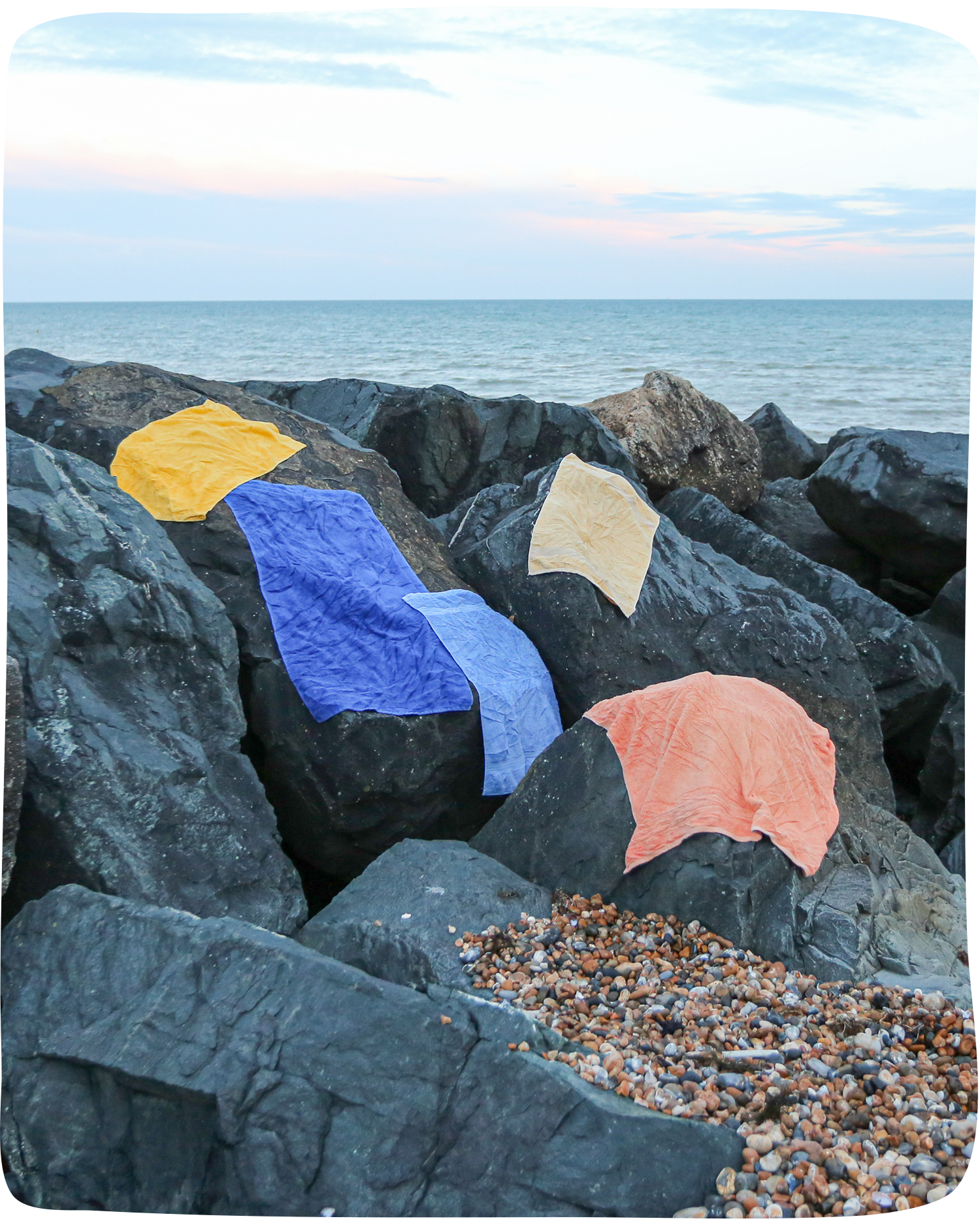 Beach Towels used to make limited edition Vibey Wash Bag
